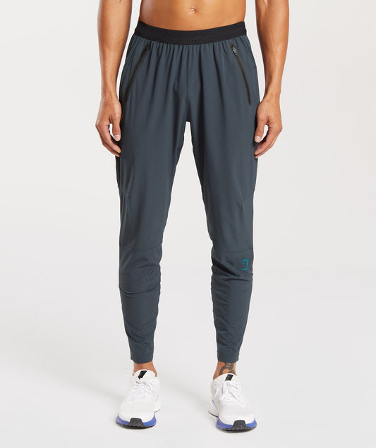 Gymshark Hybrid Woven Joggers - Darkest Teal