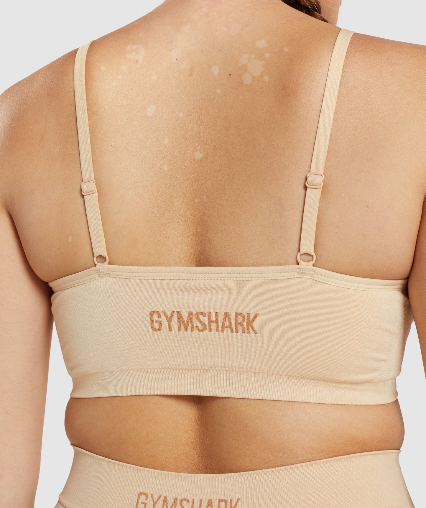Gymshark Seamless Low Neck Bralette - Fawn Light Brown