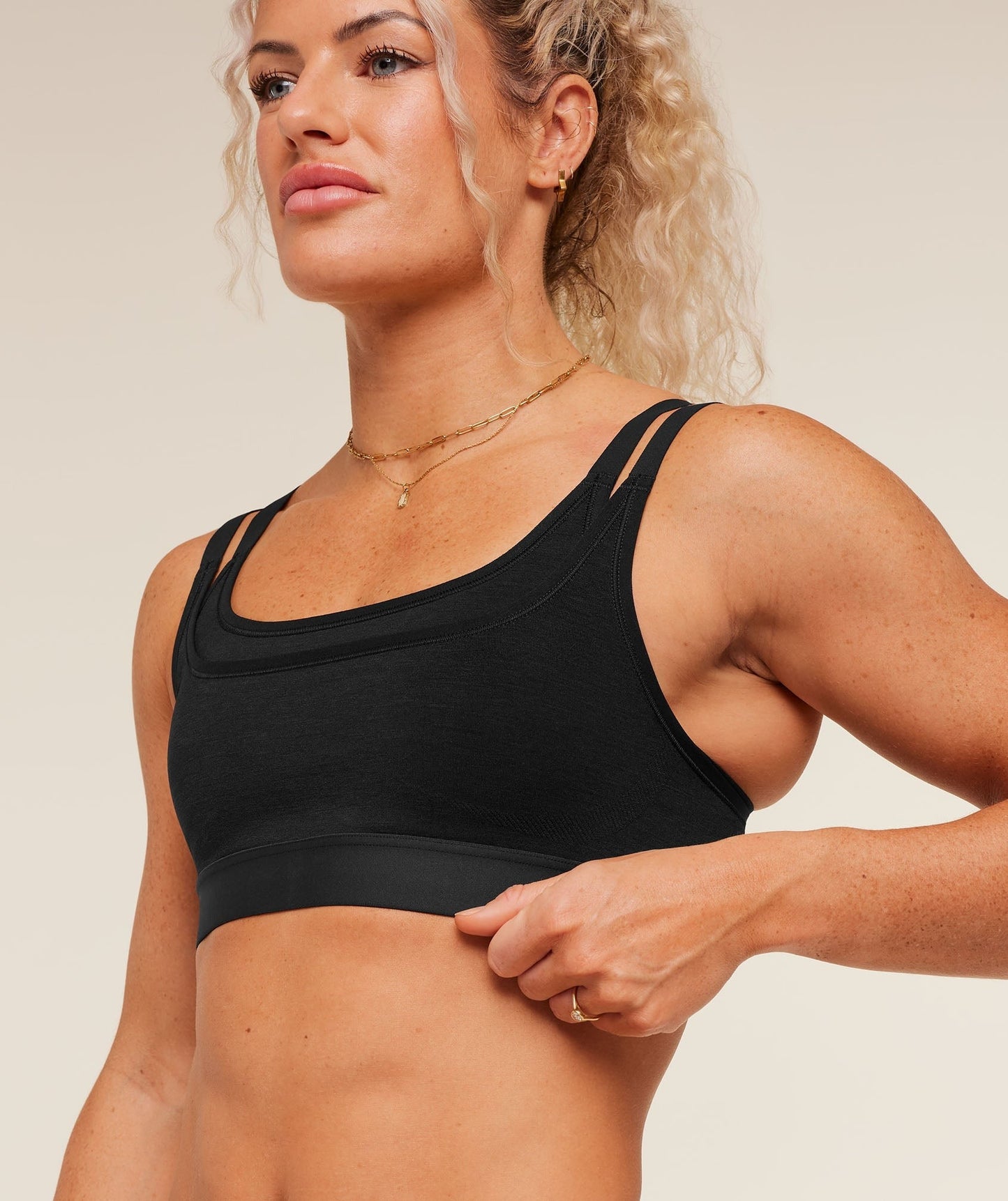 Gymshark Interval Seamless Medium Support Sports Bra - Black