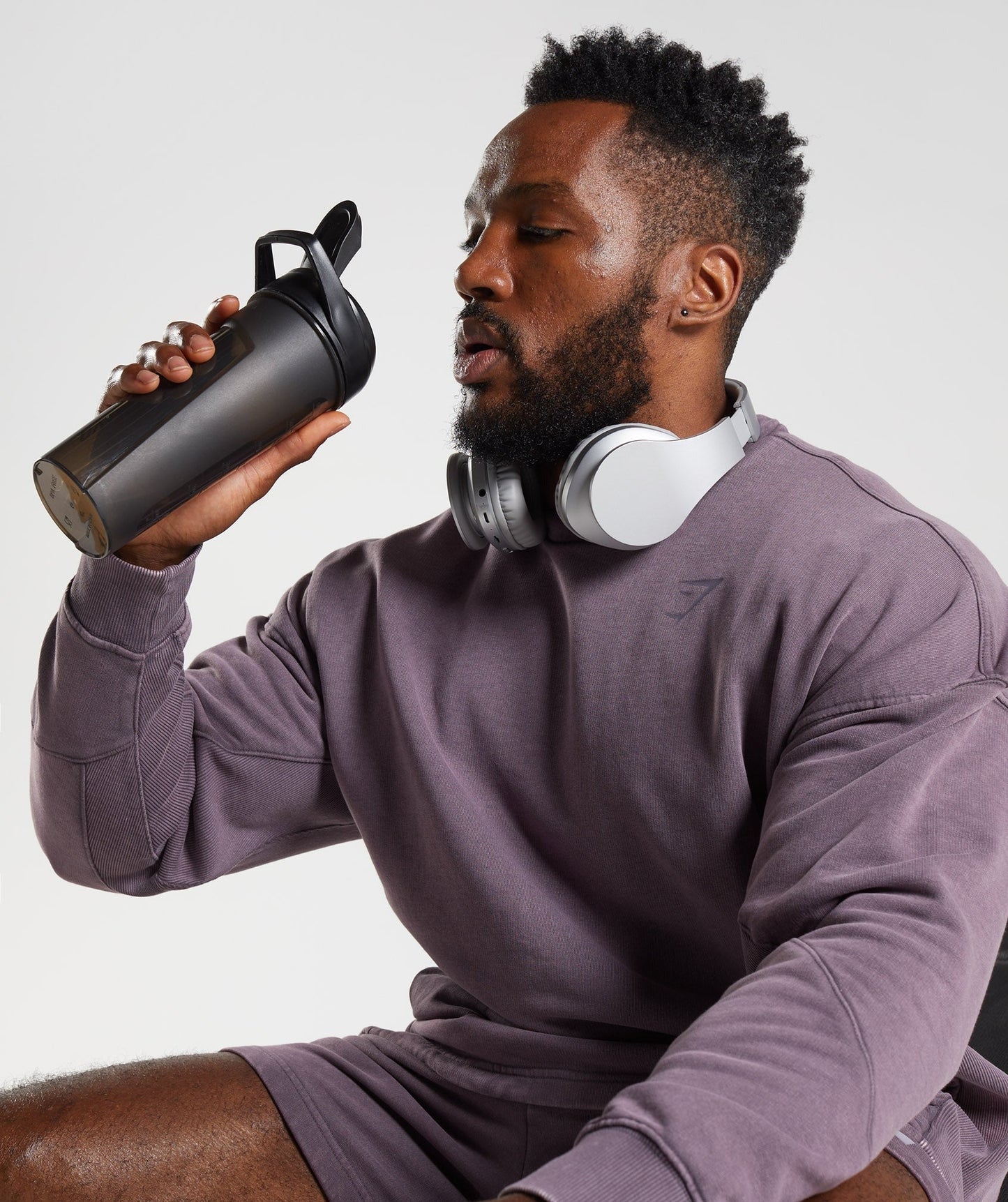 Gymshark Power Washed Crew - Musk Lilac