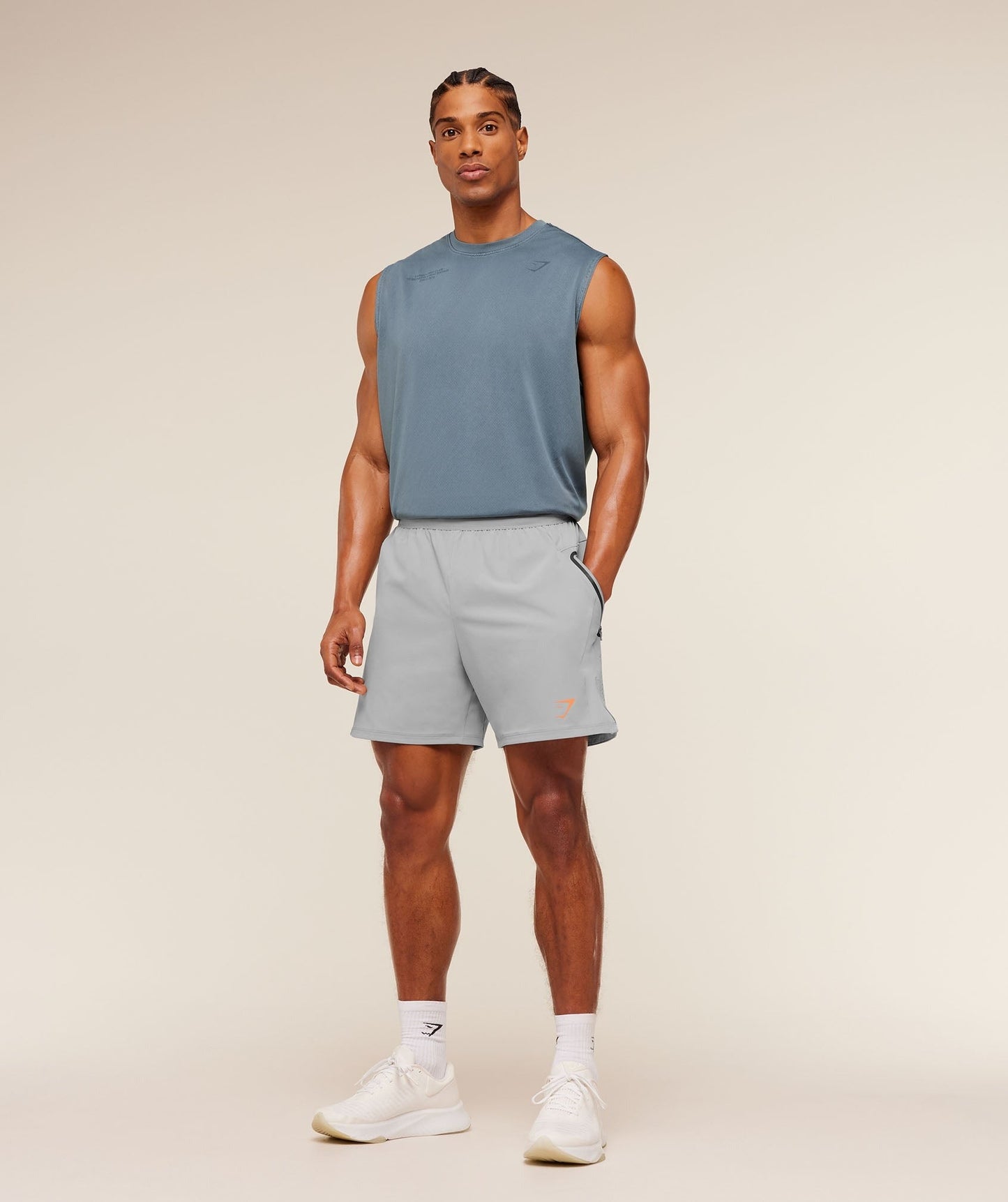 Gymshark Sport Hybrid 6" Shorts - Stratus Grey