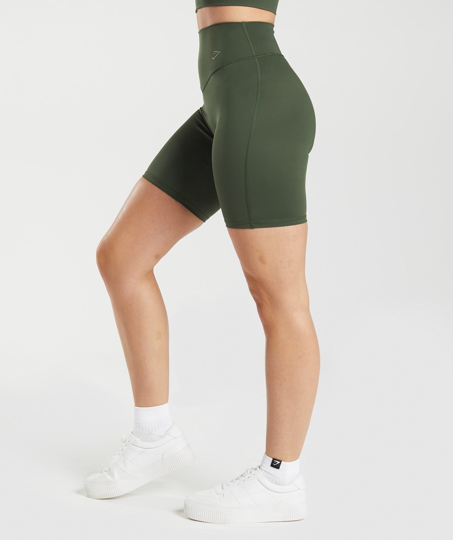 Gymshark Elevate Cycling Shorts - Moss Olive