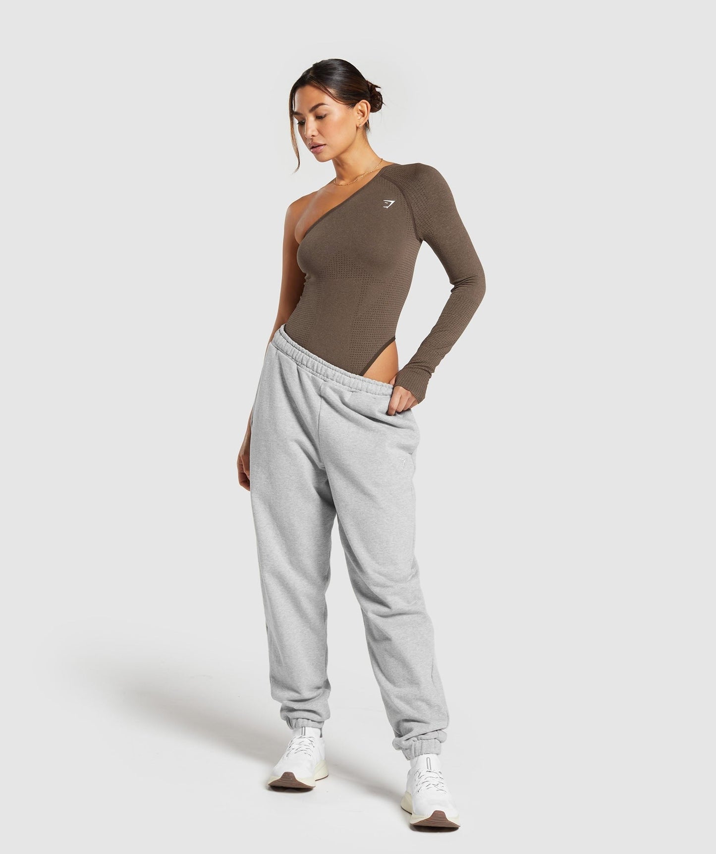 Gymshark Vital Bodysuit - Penny Brown Marl