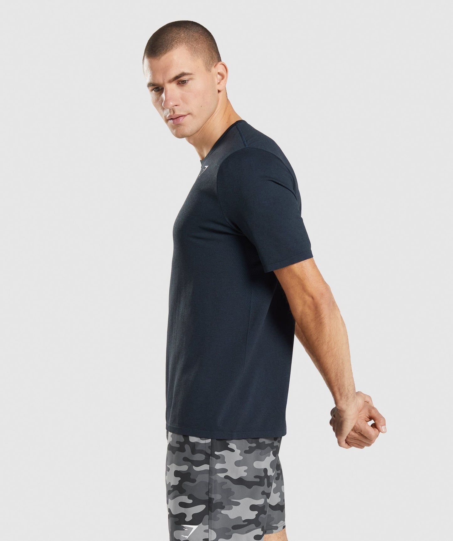 Gymshark Arrival Seamless Short Sleeve T-Shirt - Navy