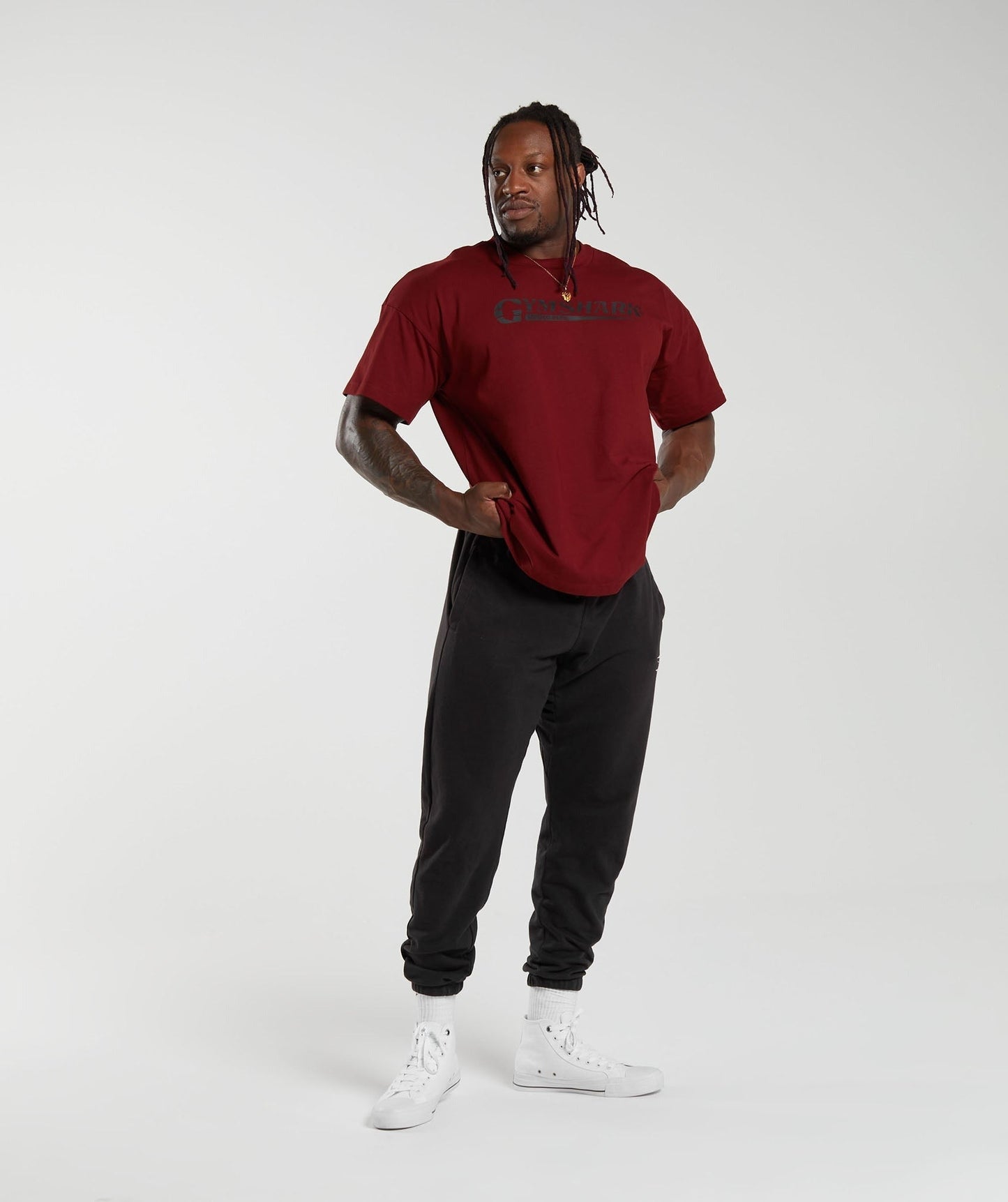 Gymshark Pump Cover T-Shirt - Spiced Red