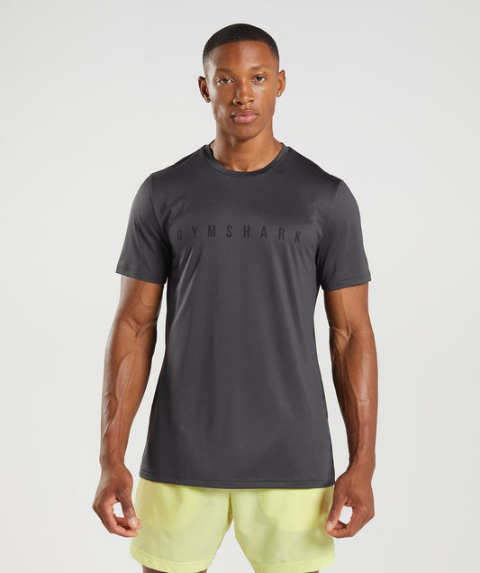 Gymshark Sport Stripe T-Shirt - Grey