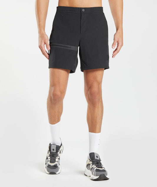 Gymshark Retake Woven 7" Shorts - Black