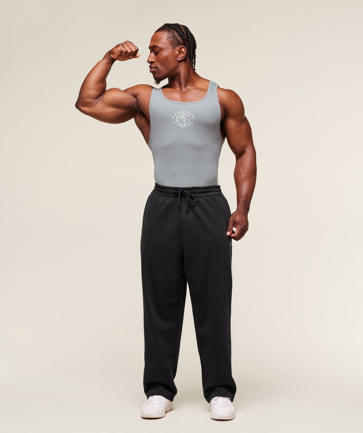 Gymshark Legacy Ribbed Tank - Denim Grey