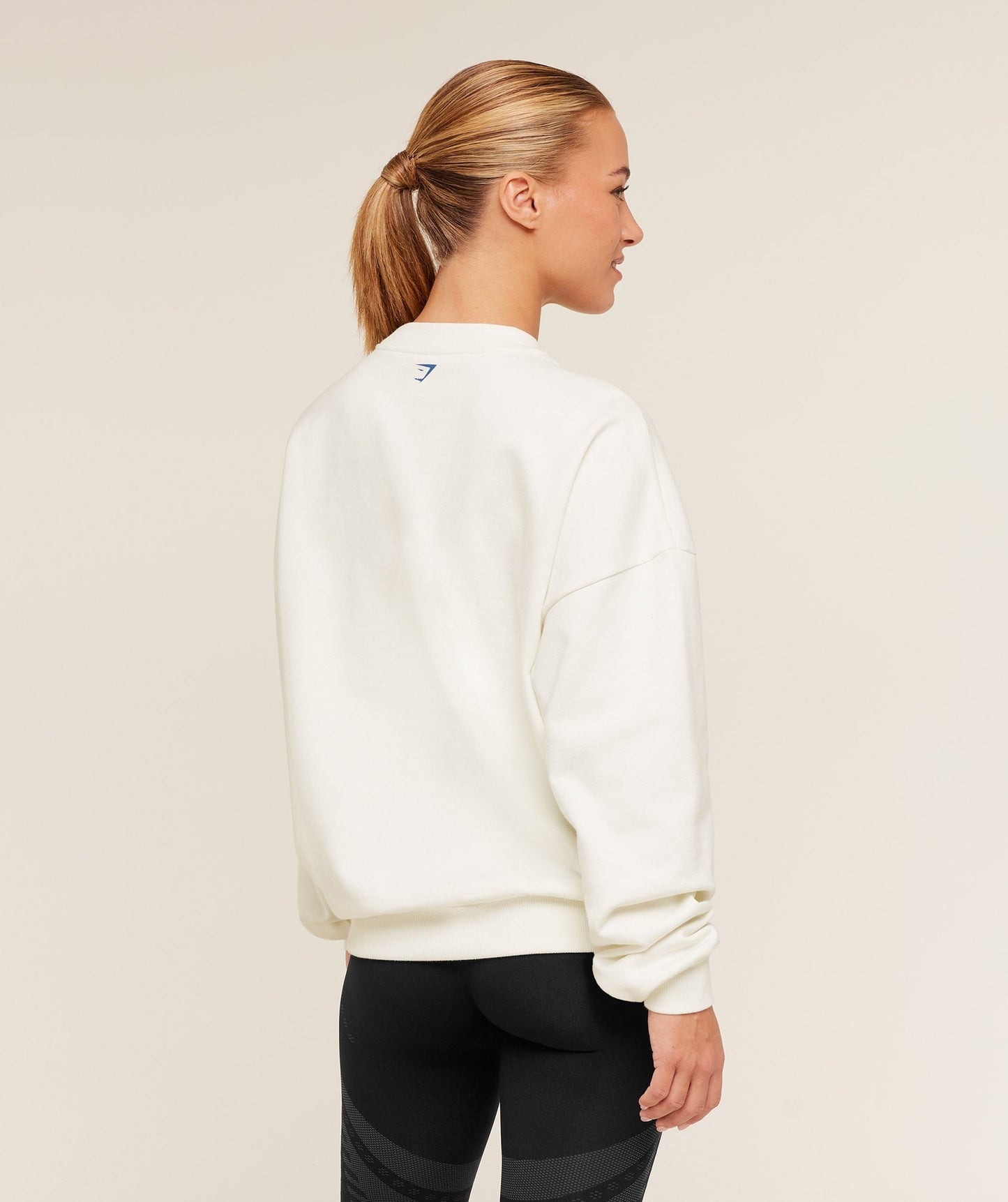 Gymshark Run Club Graphic Sweatshirt - GS Soft White