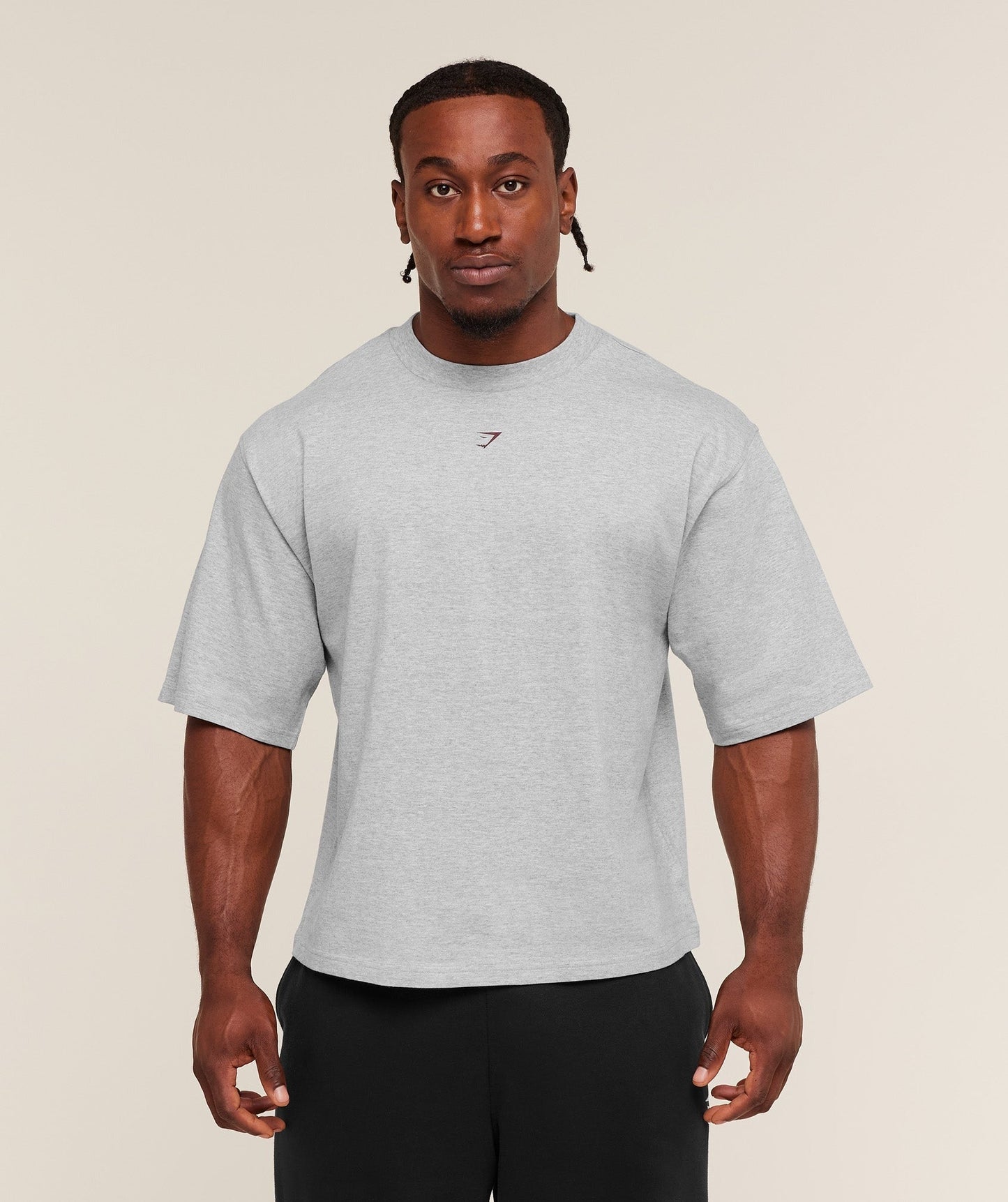 Gymshark Strength T-Shirt - Light Grey Core Marl