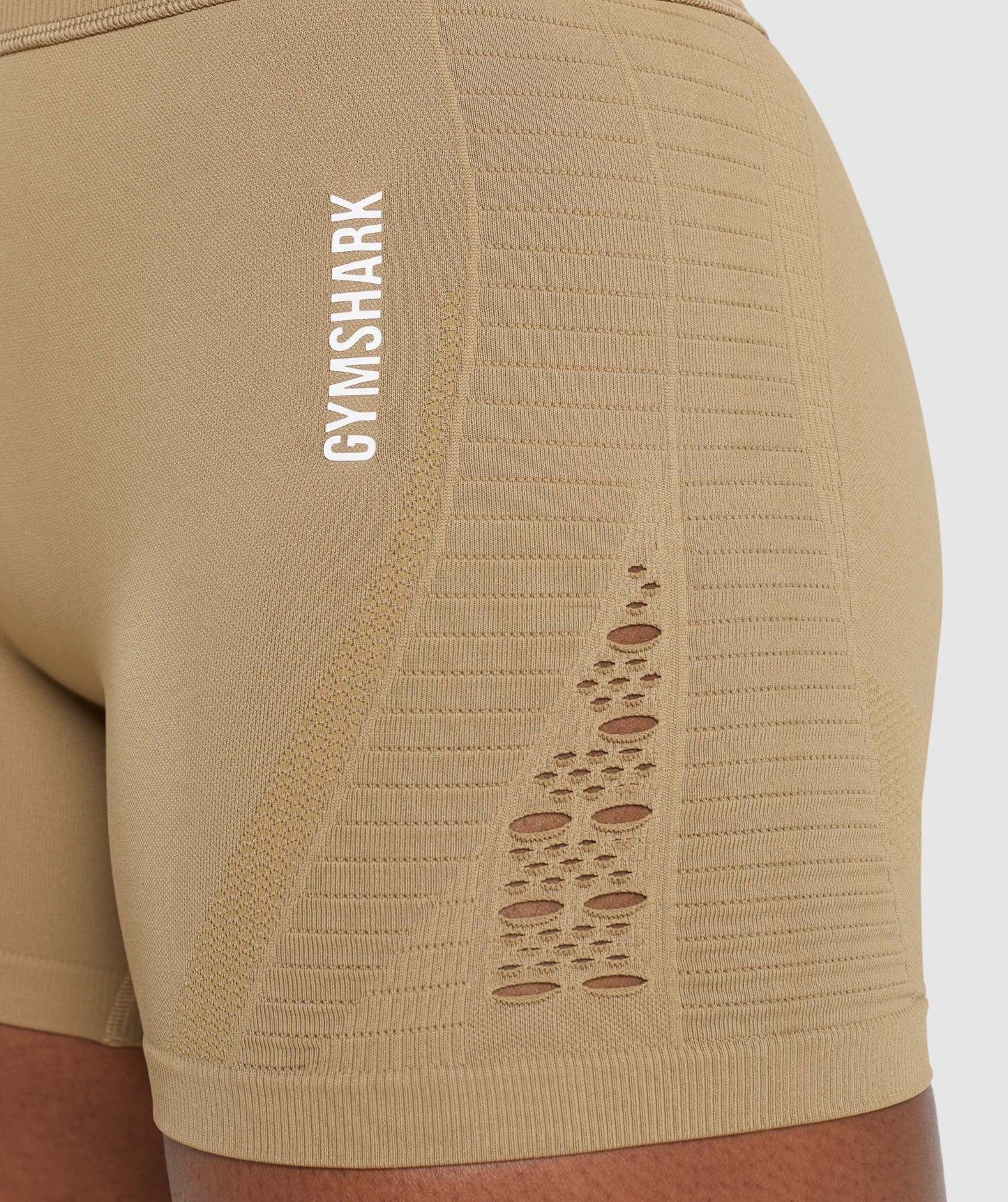 Gymshark Energy Seamless Shorts - Biscotti Brown