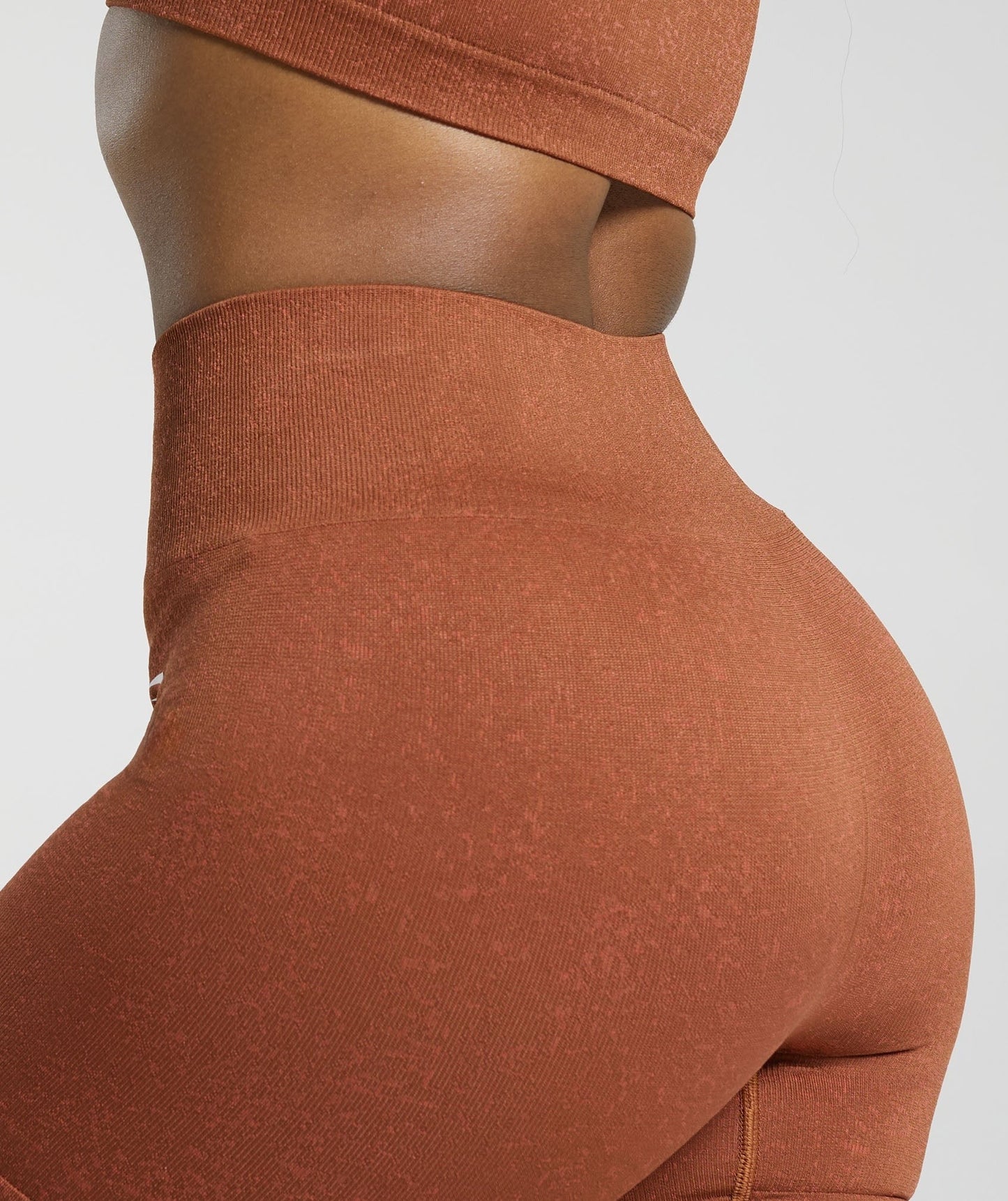 Gymshark Adapt Fleck Seamless Shorts - Copper Brown/Terracotta Orange