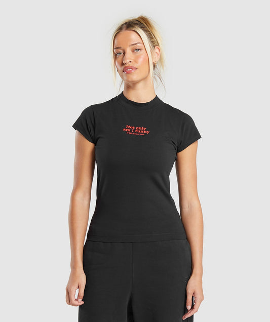 Gymshark Lift Heavy Body Fit T-Shirt - Black
