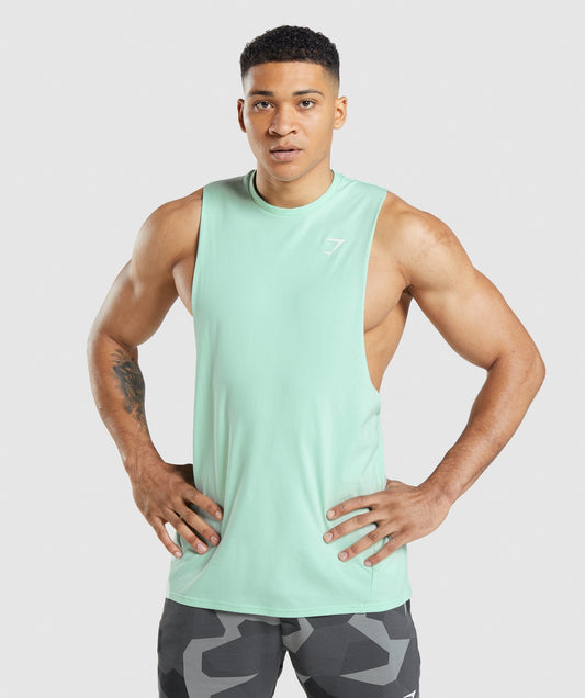 Gymshark Critical 2.0 Drop Arm Tank - Turbo Blue