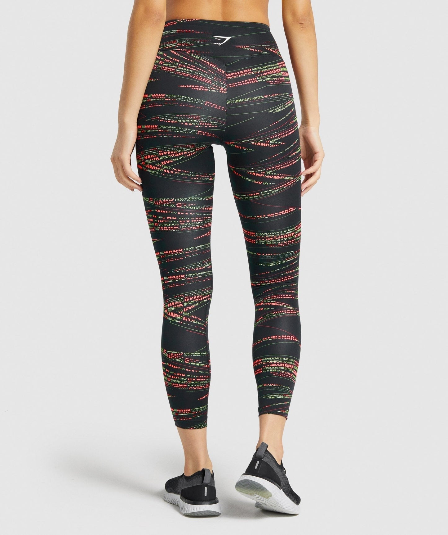 Gymshark Zone Graphic Leggings - Black/Fluo