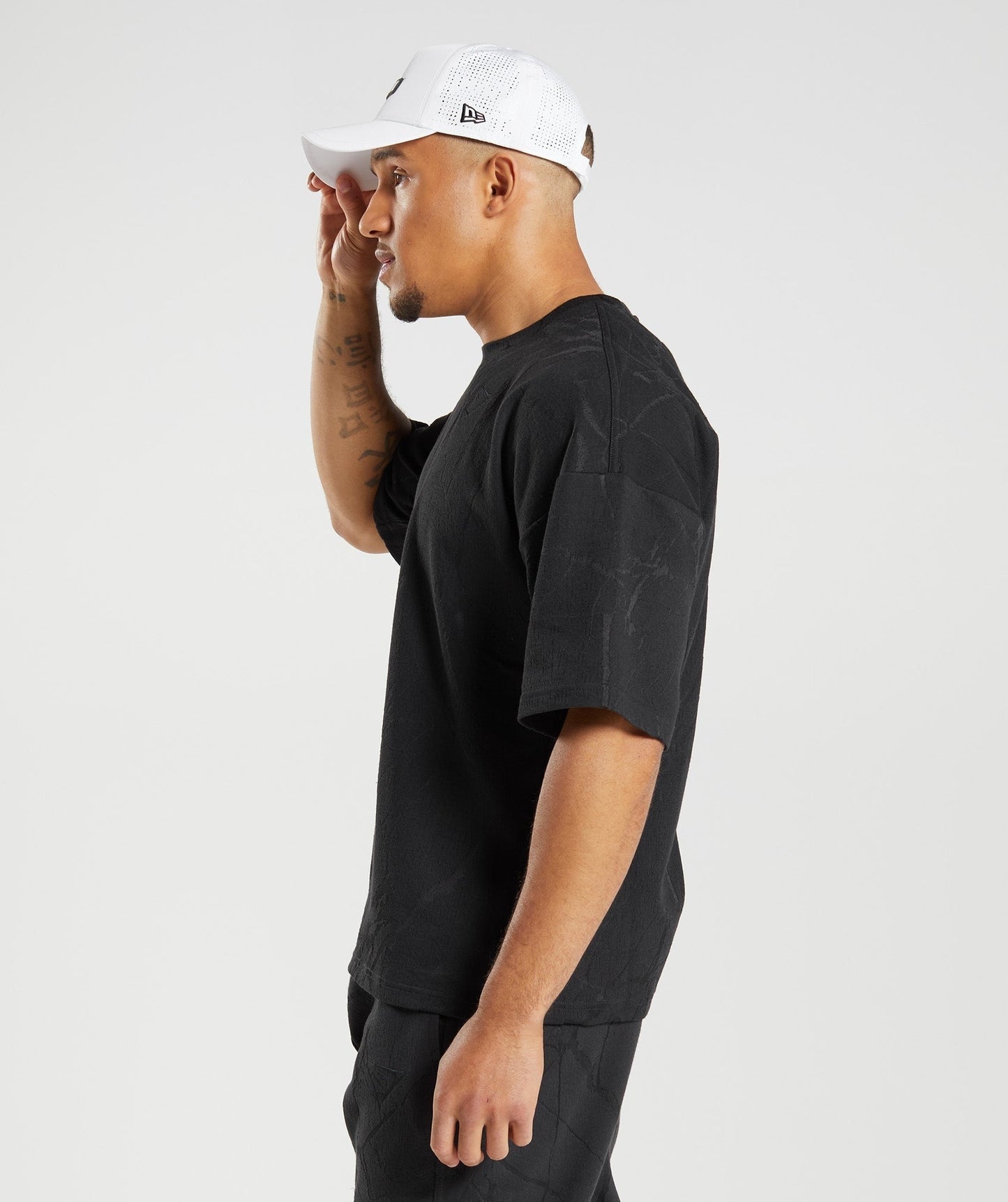 Gymshark Power Short Sleeve Crew - Black Print