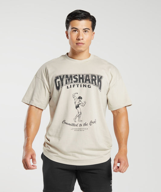 Gymshark Committed to the Craft T-Shirt - Pebble Grey