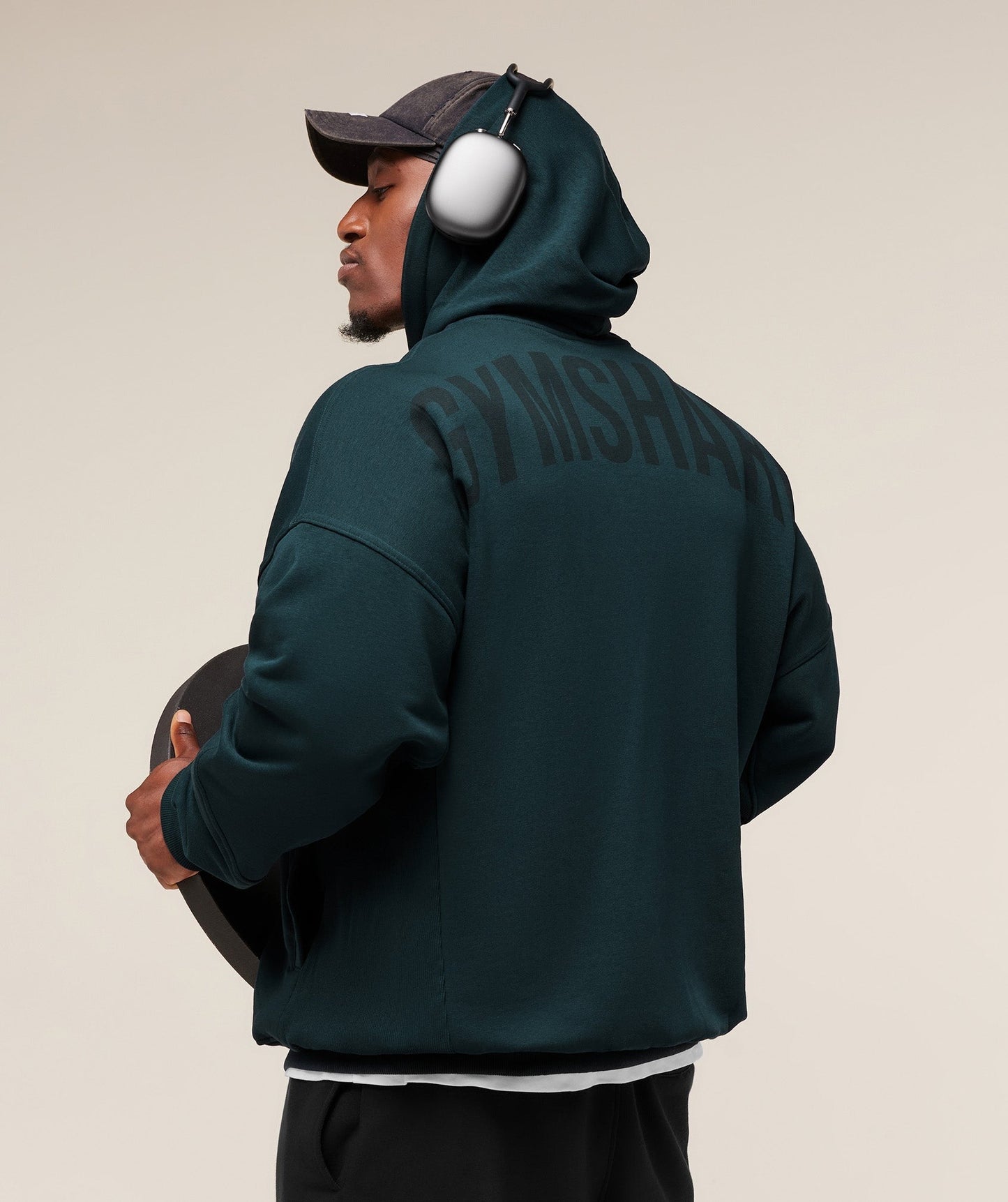 Gymshark Power Zip Up Hoodie - Deep Petrol Blue