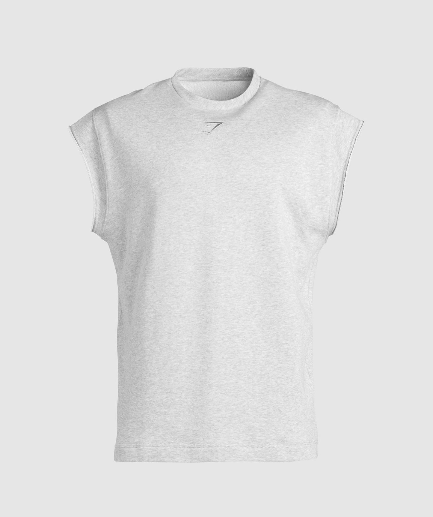 Gymshark Super Natural Cut Off Tank - Light Grey Core Marl
