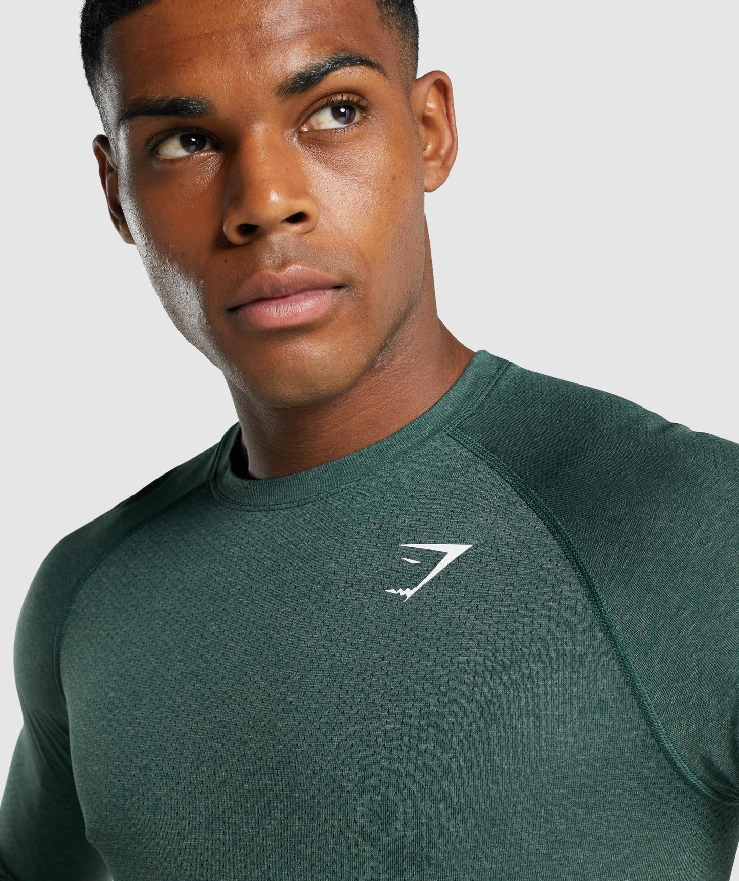 Gymshark Vital Light Long Sleeve T-Shirt - Dark Green Marl