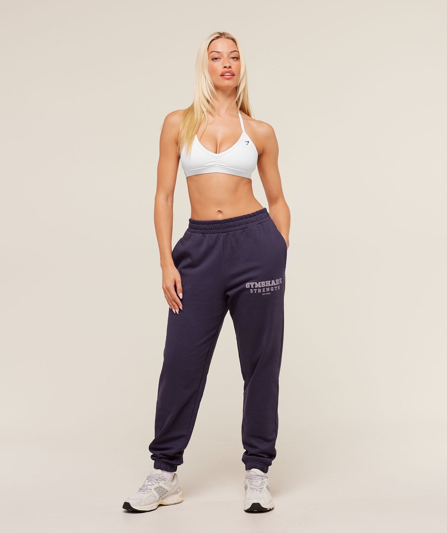 Gymshark Strength Graphic Joggers - Midnight Purple