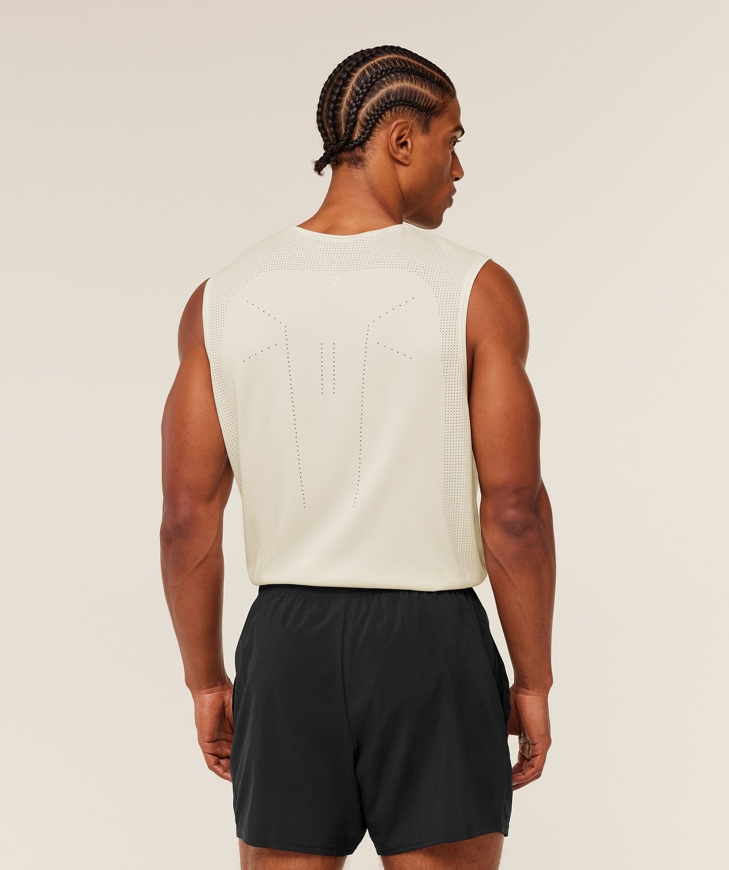 Gymshark Distance Seamless Tank - Soft White / Soft White