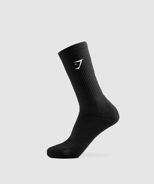 Gymshark Premium Sharkhead Crew Sock - Black