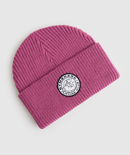 Gymshark Legacy Deep Cuff Beanie - Deep Pink
