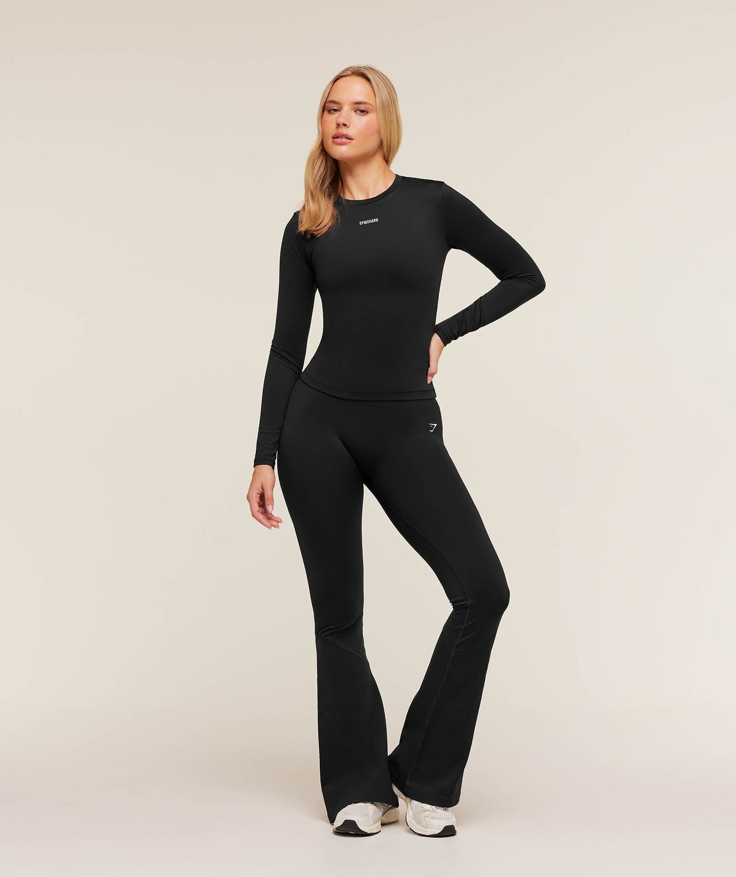 Gymshark Lifestyle Long Sleeve Top - GS Black