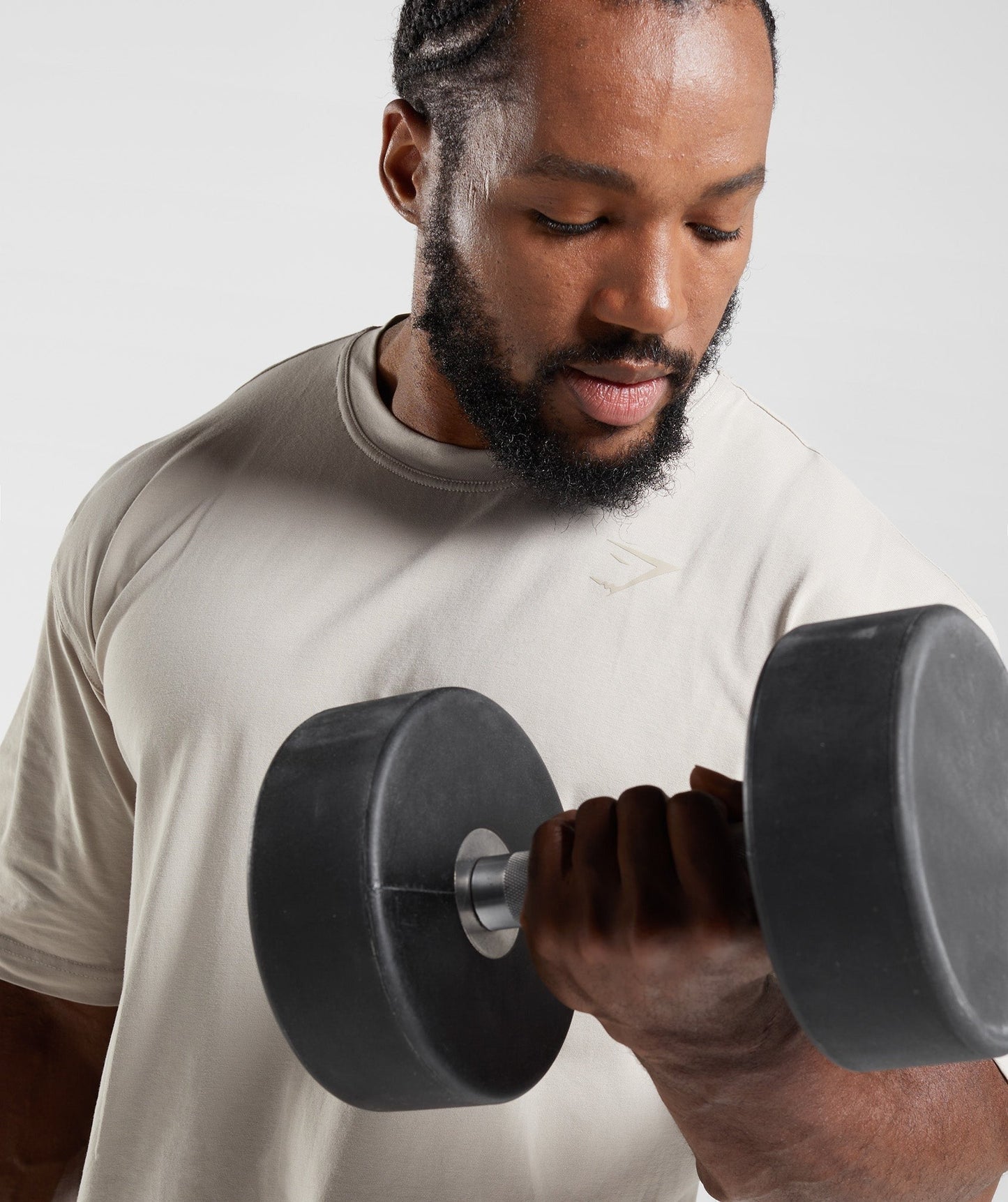 Gymshark Power T-Shirt - Pebble Grey