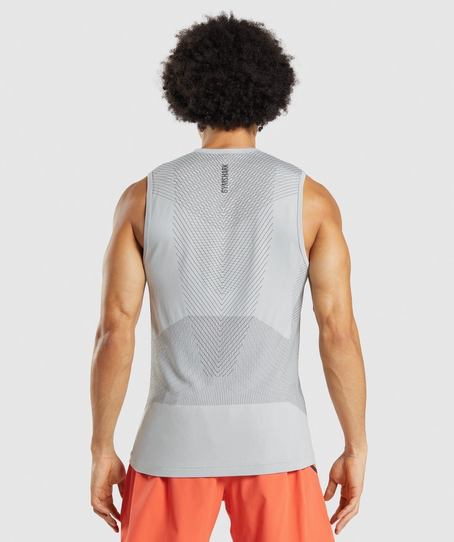 Gymshark Apex Seamless Tank - Light Grey/Onyx Grey