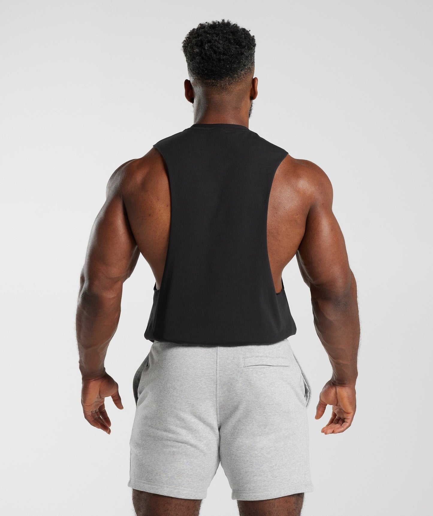 Gymshark Retrowave Drop Arm Tank - Black