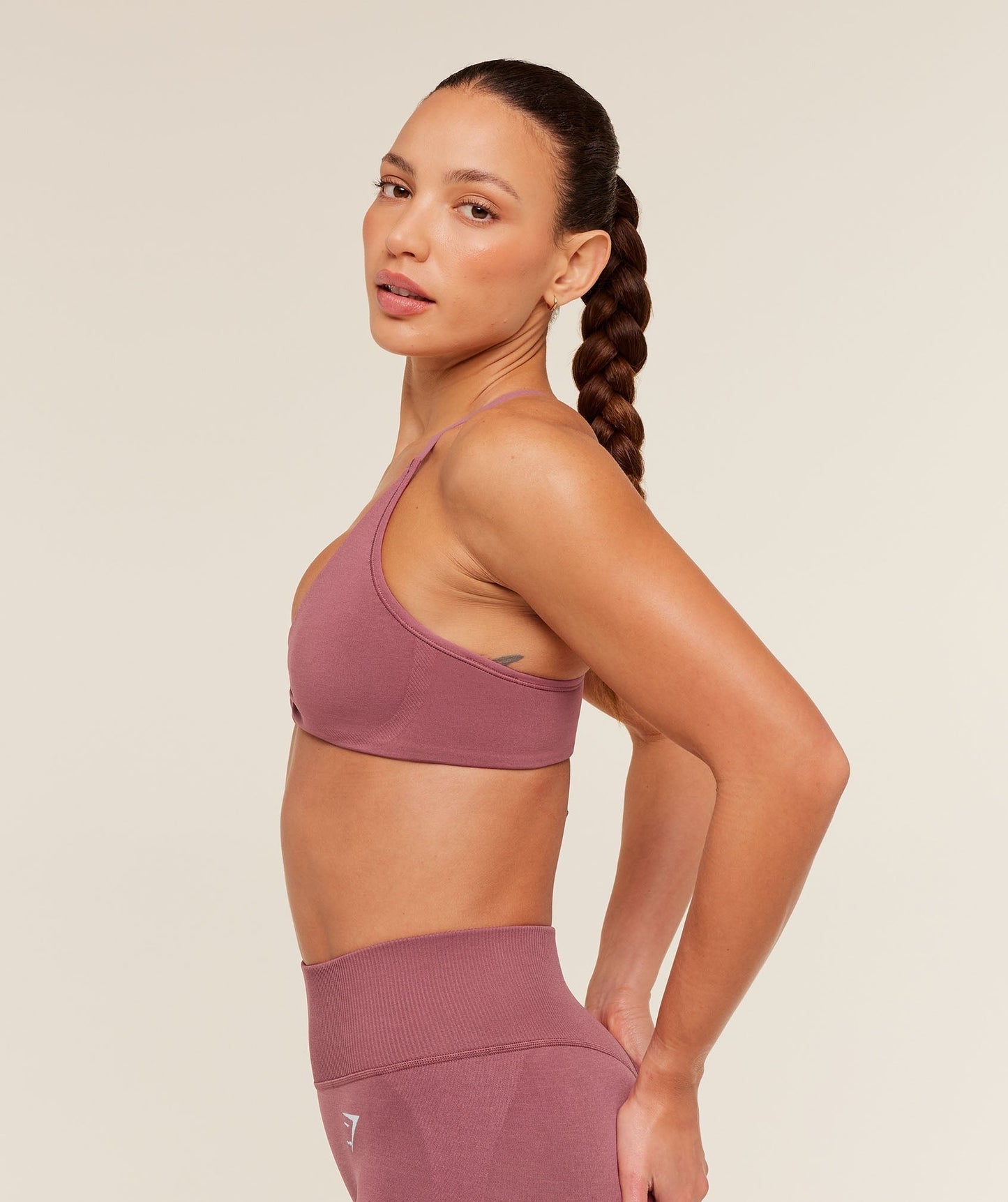 Gymshark Interval Seamless Light Support Sports Bra - Reset Pink