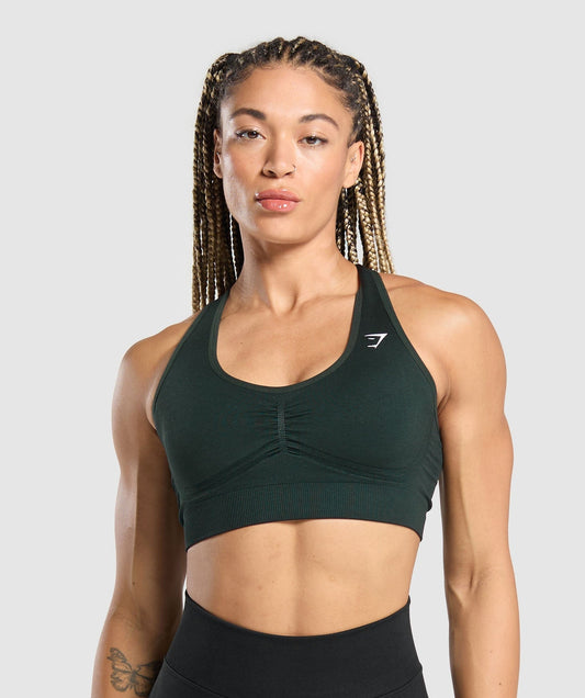 Gymshark Lift Seamless Sports Bra - Green