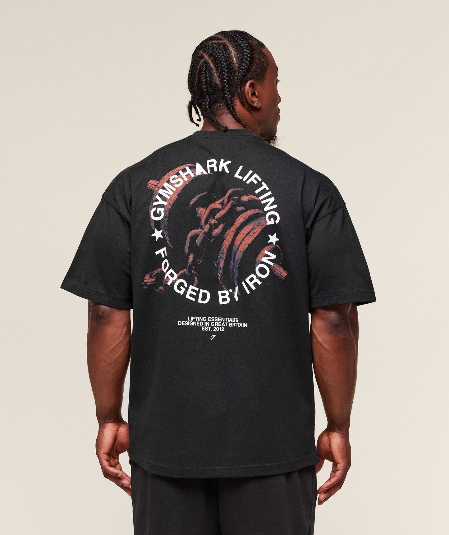 Gymshark Forged By Iron T-Shirt - Black