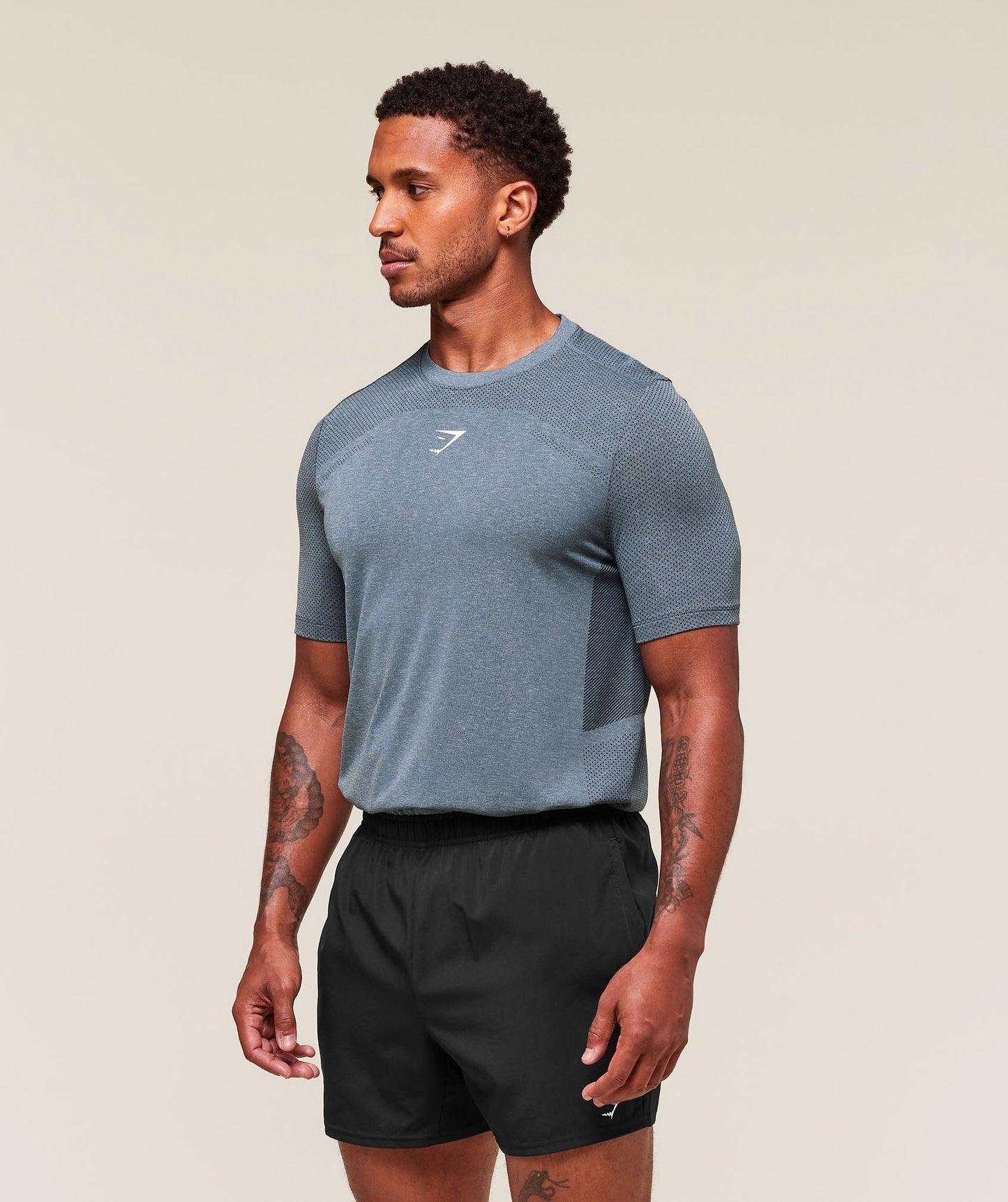 Gymshark Lightweight Seamless T-Shirt - Classic Blue/Success Blue