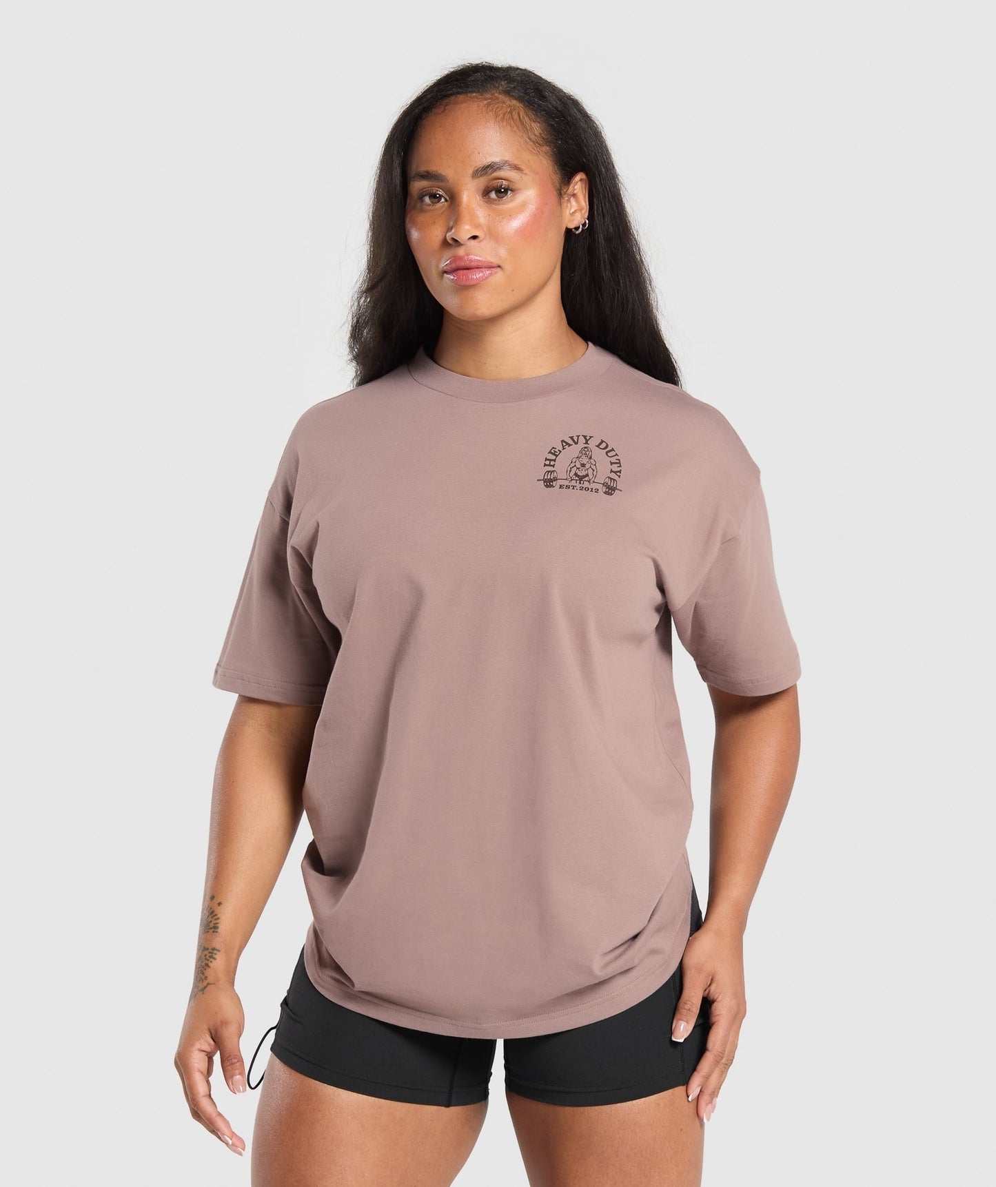 Gymshark Heavy Duty Oversized T-Shirt - Powder Mauve
