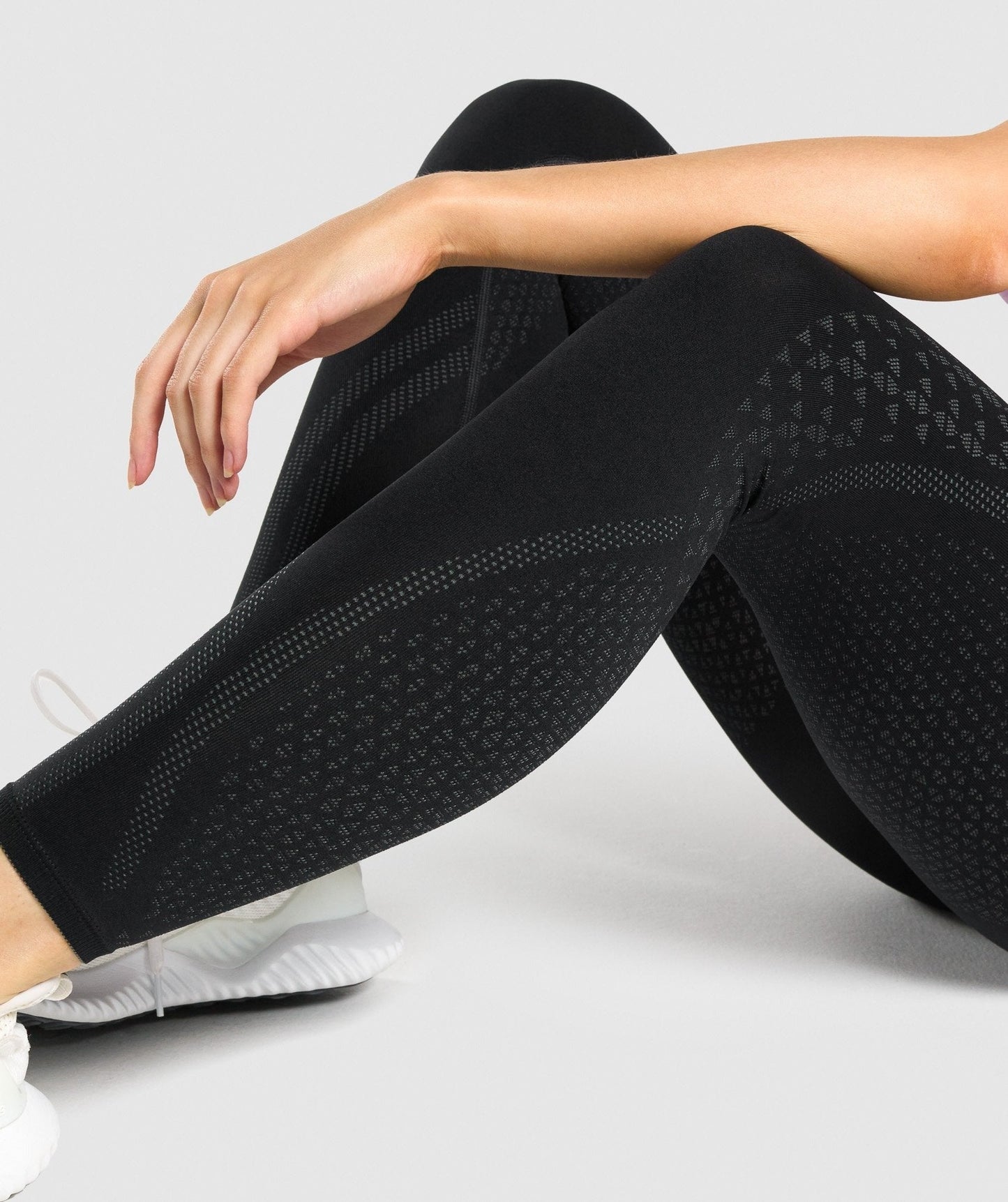 Gymshark Apex Seamless Leggings - Black/Grey