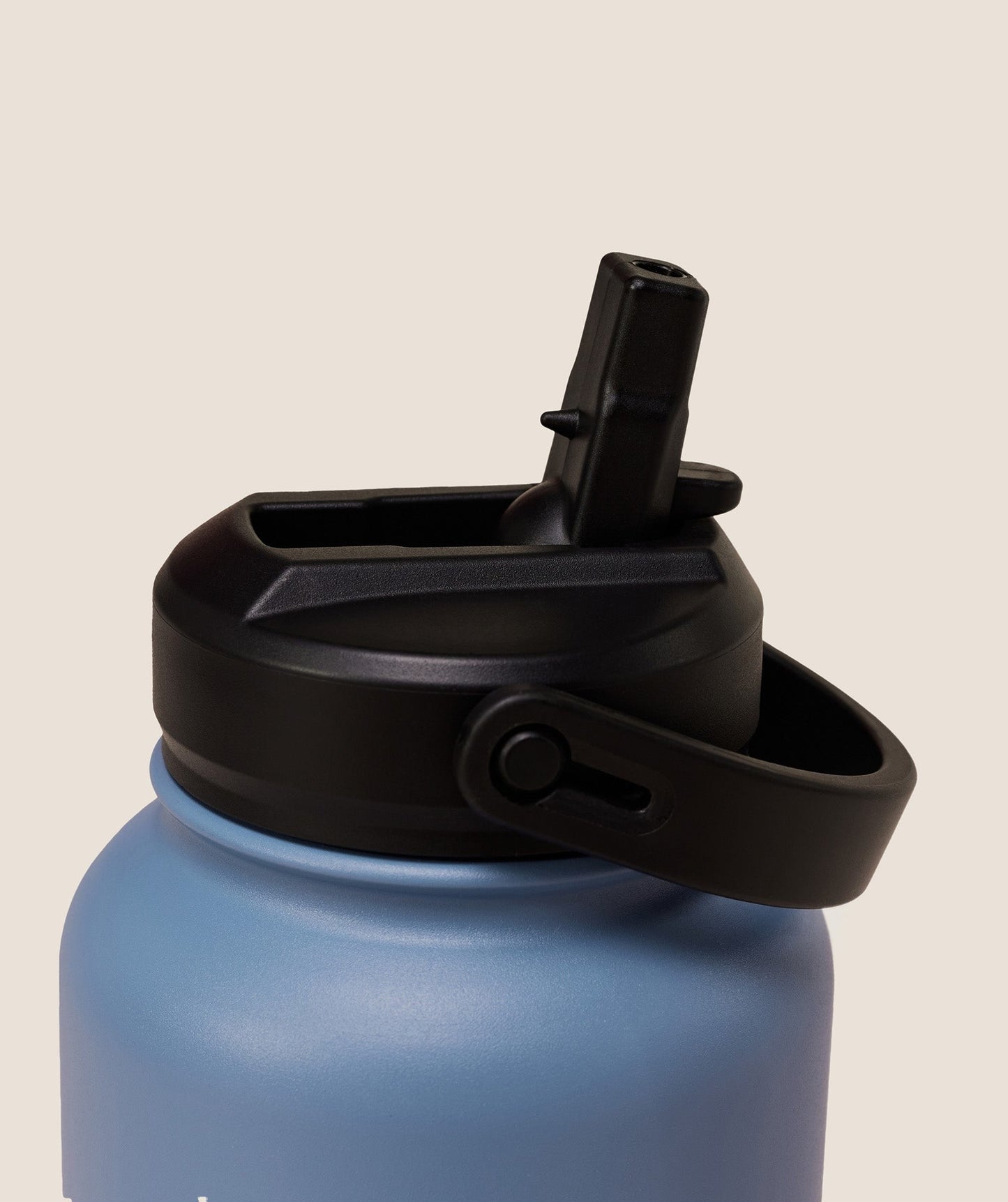 Gymshark Metal Insulated Straw Bottle 1L - Worn Blue