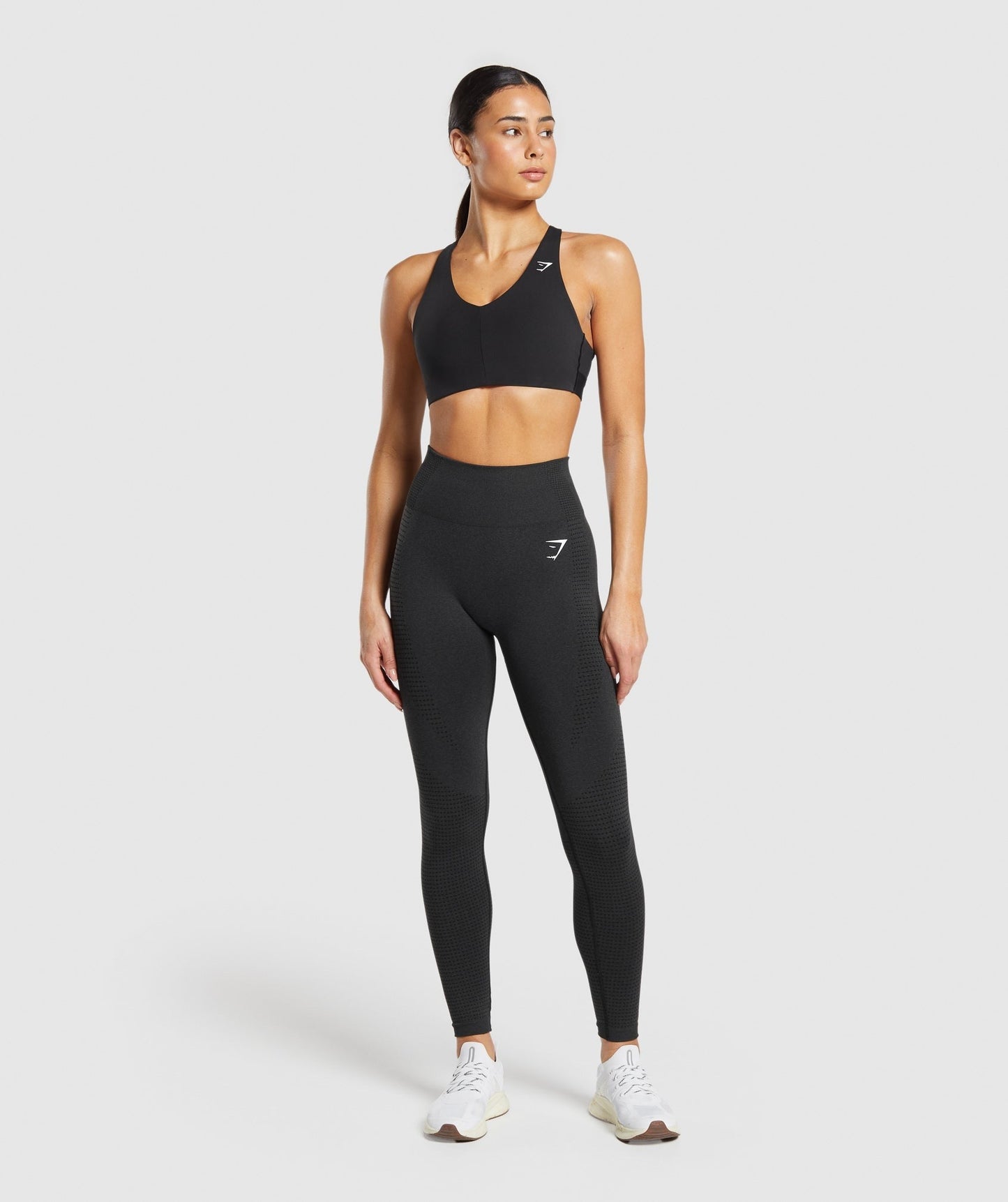 Gymshark Strappy Back Medium Support Sports Bra - Black