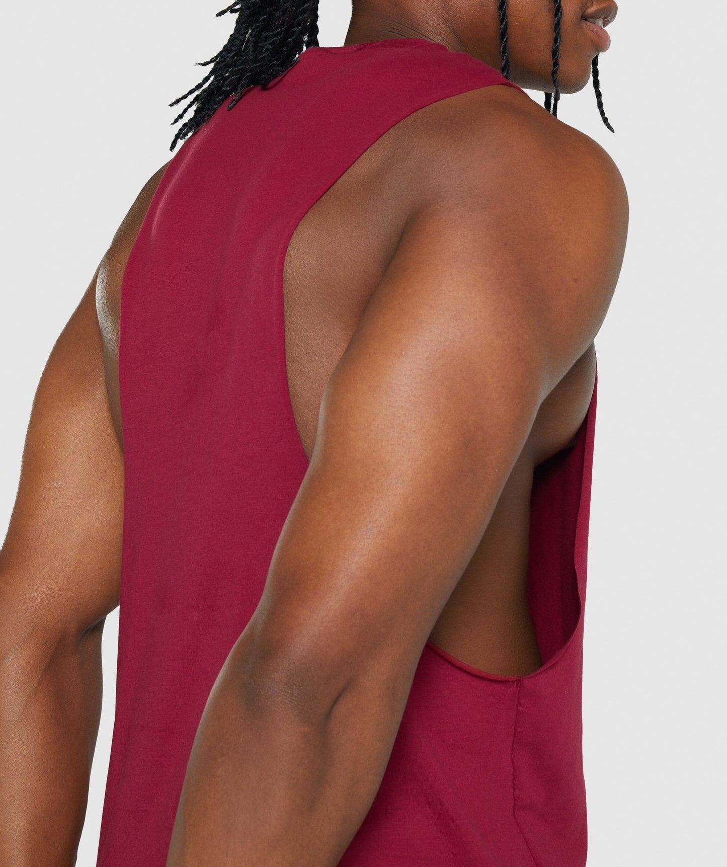 Gymshark Critical 2.0 Drop Arm Tank - Burgundy