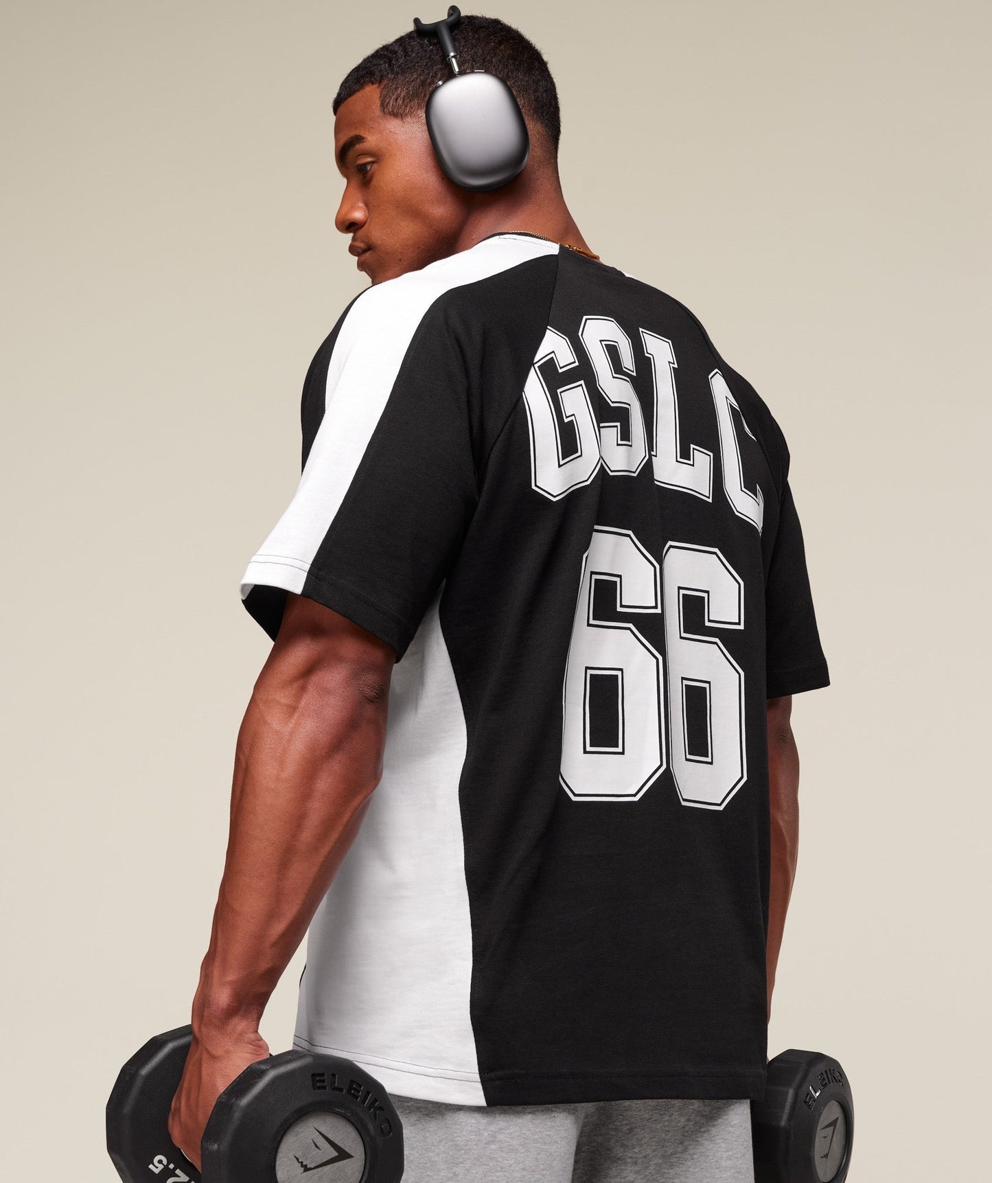 Gymshark GSLC 66 T-Shirt - Black/White