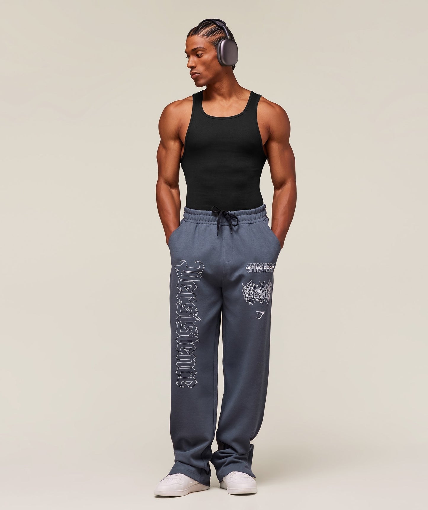 Gymshark Carlos Belcast x Rest Day Track Pant - Titanium Blue
