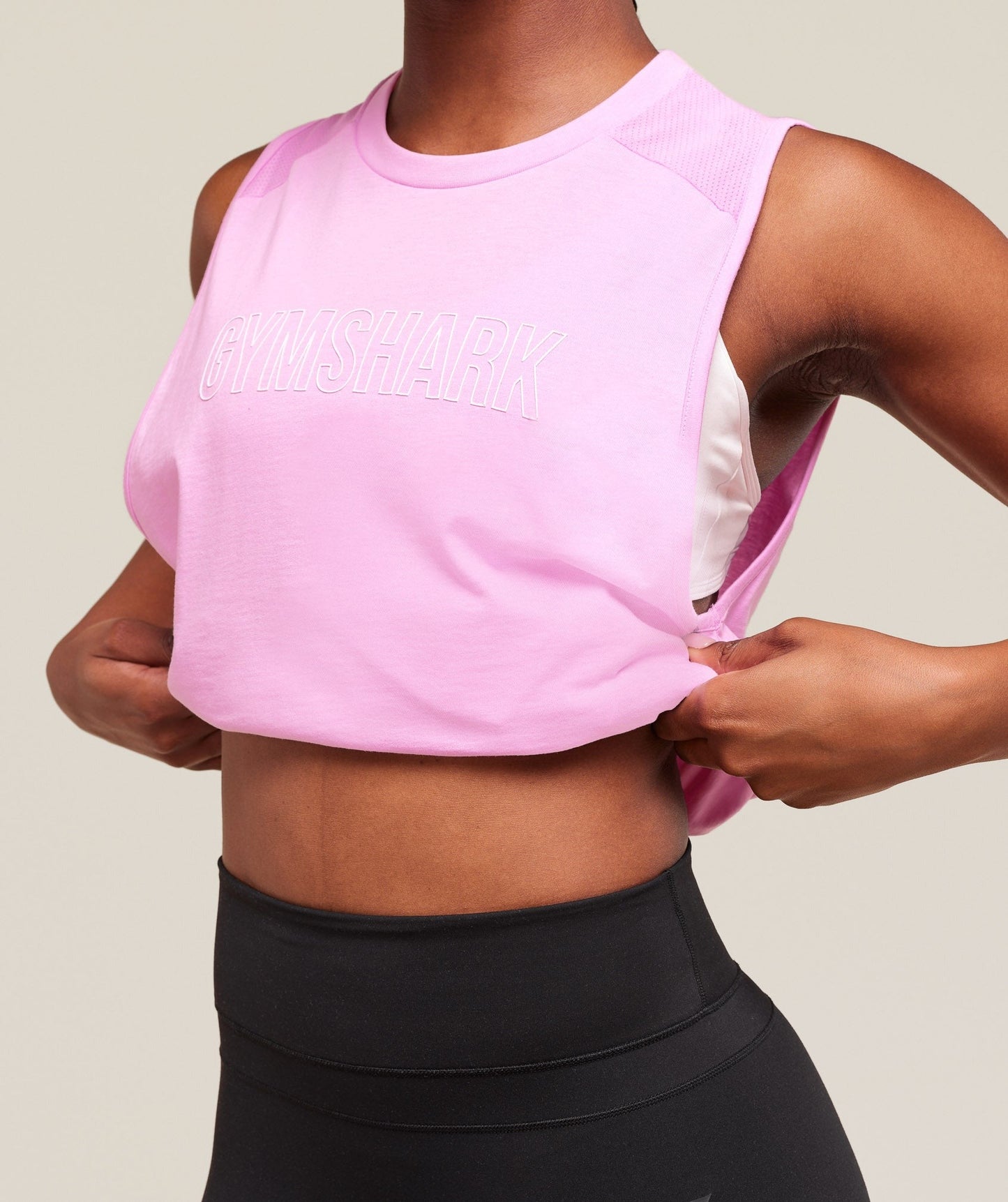 Gymshark Trace Graphic Tank - Sour Pink