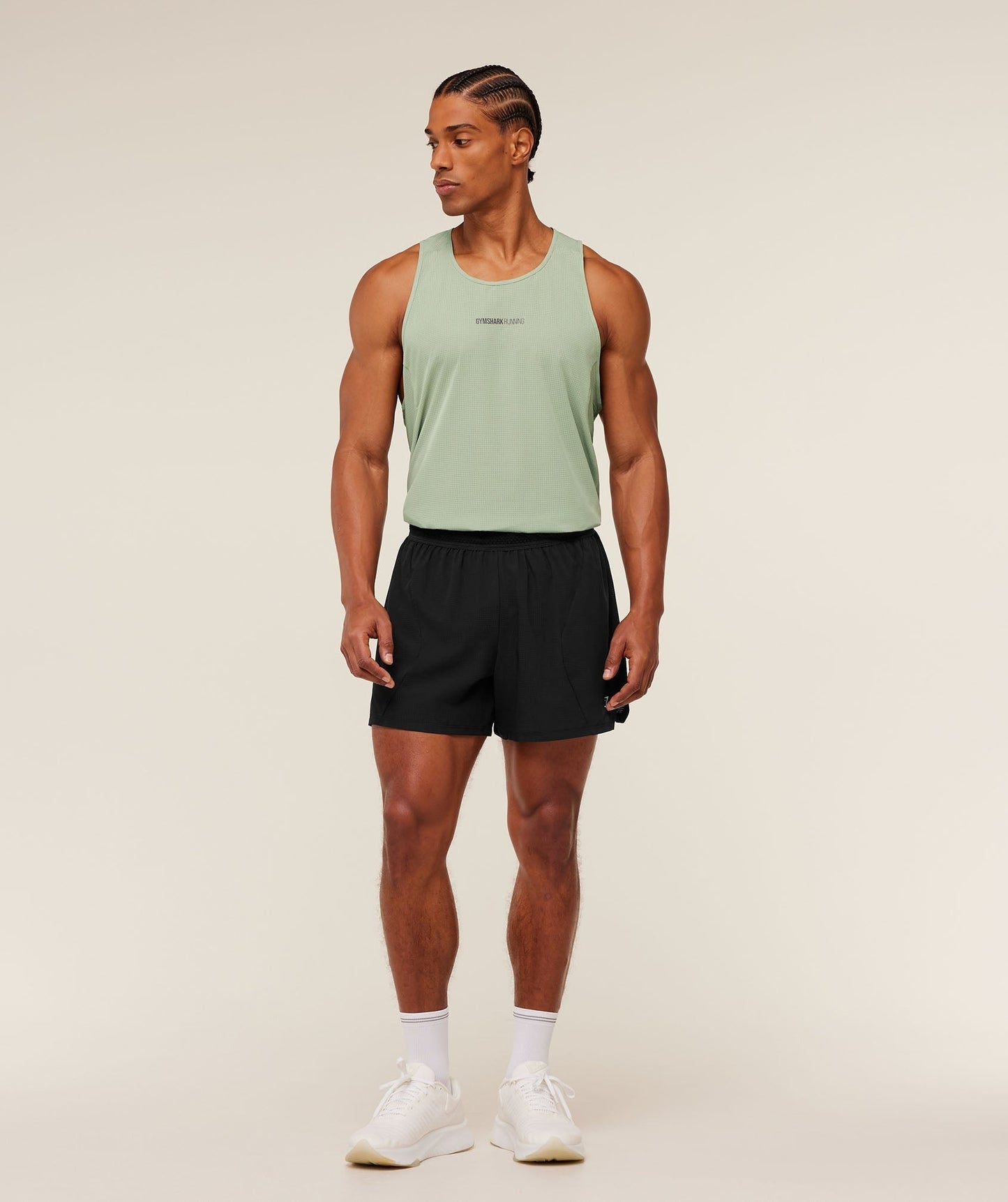 Gymshark Running Tank - GS Haze Green