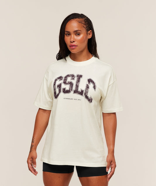 Gymshark GSLC Lifting Club Short Sleeve T-Shirt - Soft White