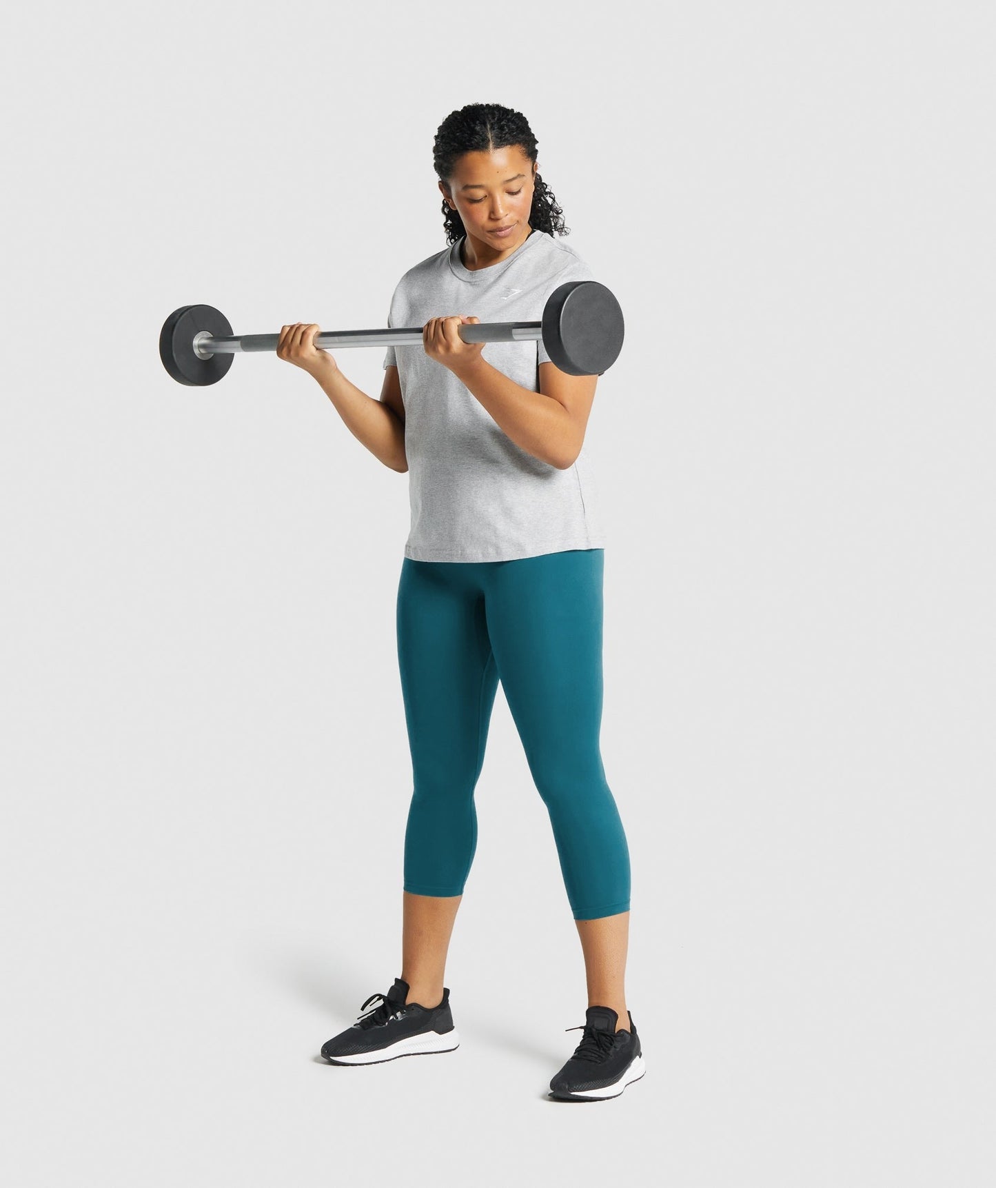 Gymshark Training Basic Tee - Light Grey Marl