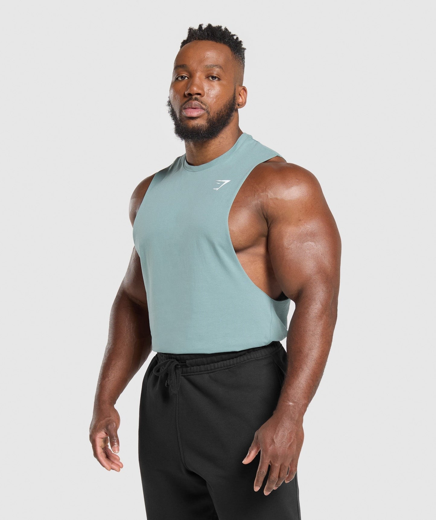 Gymshark Critical 2.0 Drop Arm Tank - Celeste Blue