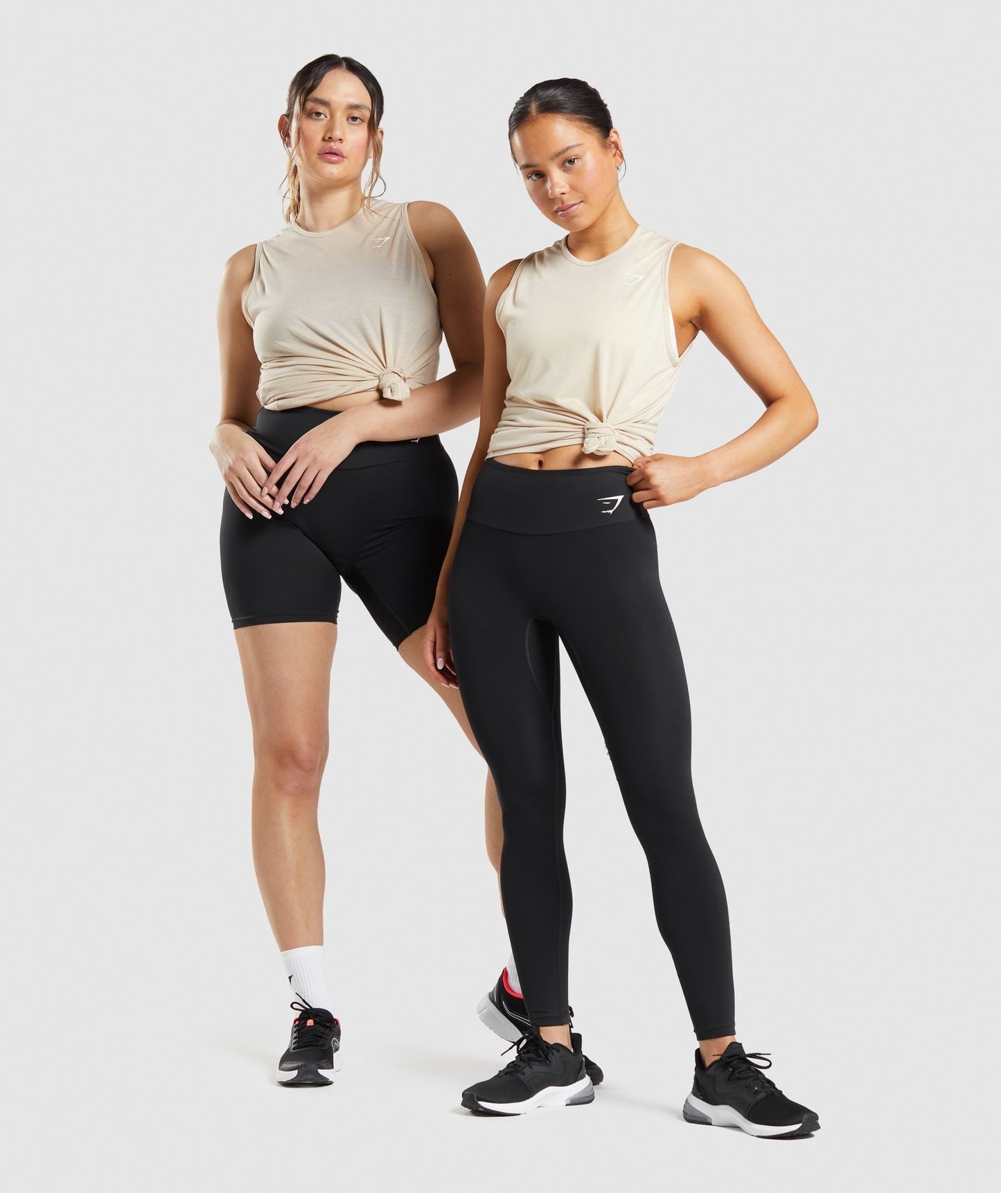 Gymshark Training Drop Arm Tank - Vanilla Brown