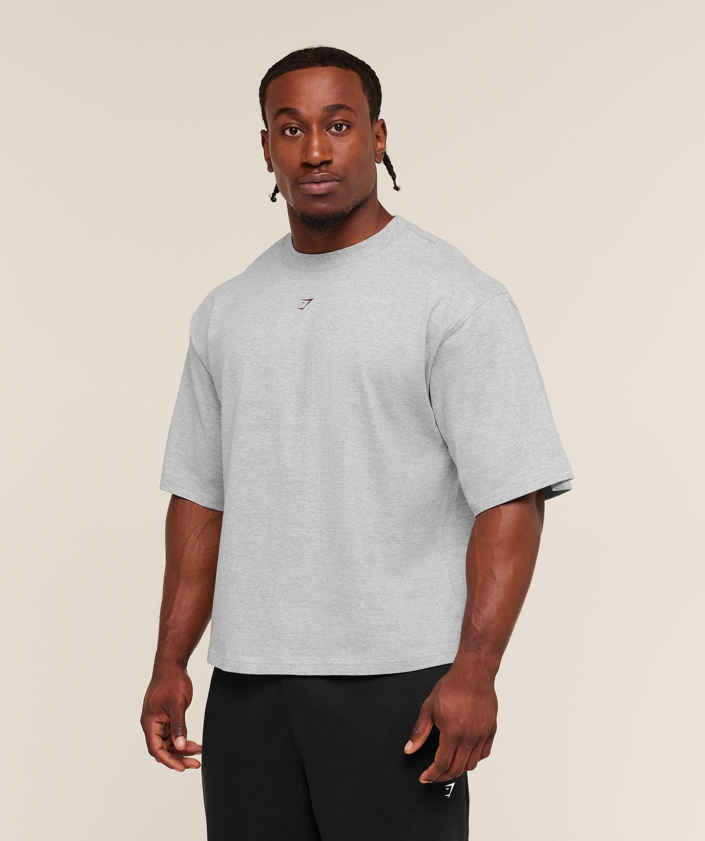 Gymshark Strength T-Shirt - Light Grey Core Marl